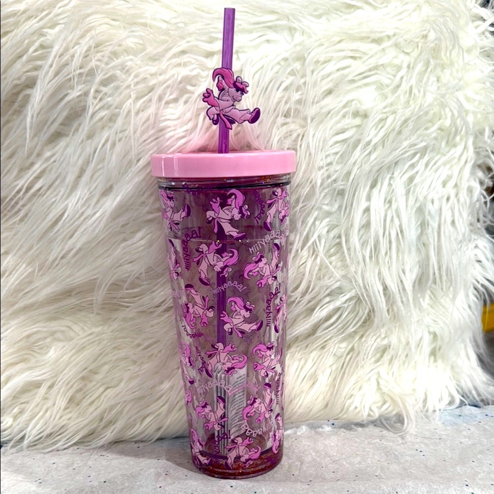 Pink Miss Piggy Disney Tumbler with Straw